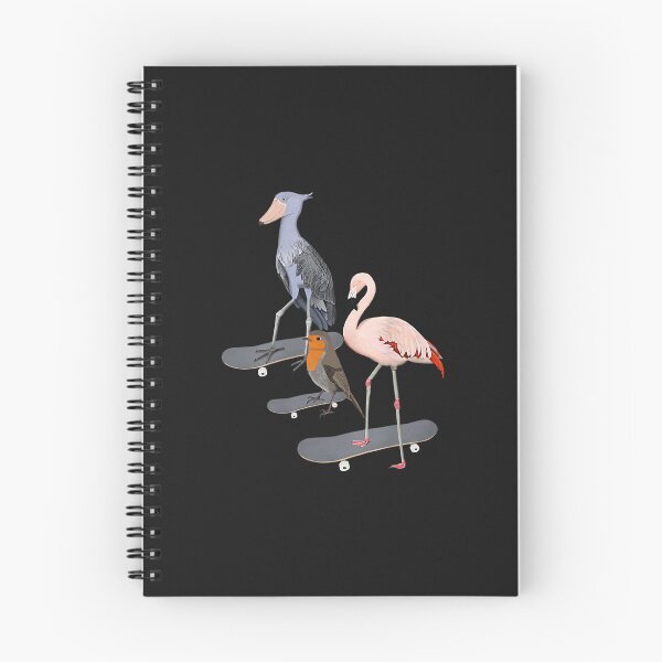 Item preview, Robin Shoebill Flamingo Bird Skateboard Birdwatcher Animal designed and sold by luciaaljudith.