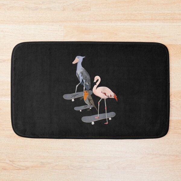 Item preview, Robin Shoebill Flamingo Bird Skateboard Birdwatcher Animal designed and sold by luciaaljudith.
