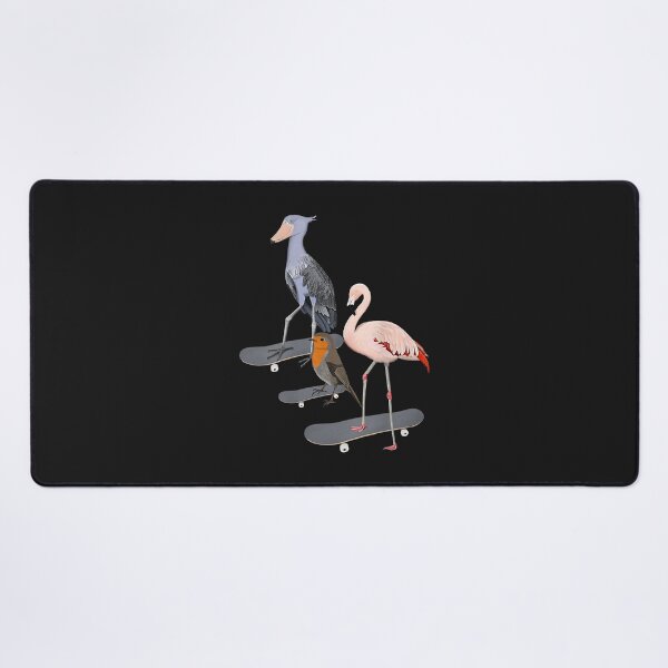 Item preview, Robin Shoebill Flamingo Bird Skateboard Birdwatcher Animal designed and sold by luciaaljudith.