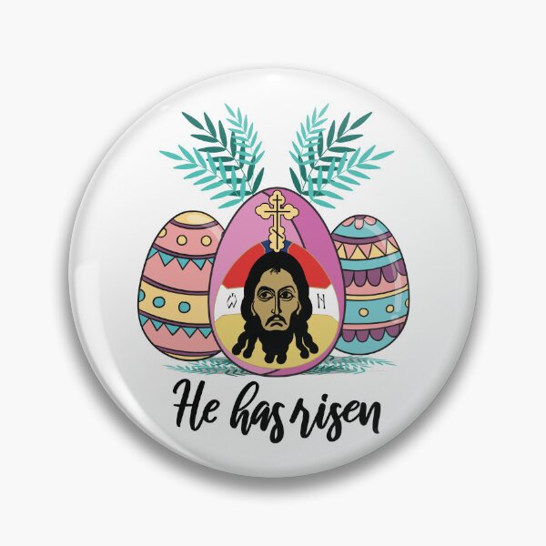 Item preview, Orthodox Easter Egg Cross Greek Lent Scripture designed and sold by alltheprints.