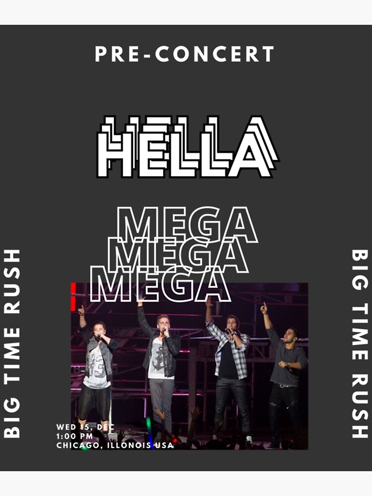 "Hella Mega Tour " Poster for Sale by MyCamino3D Redbubble