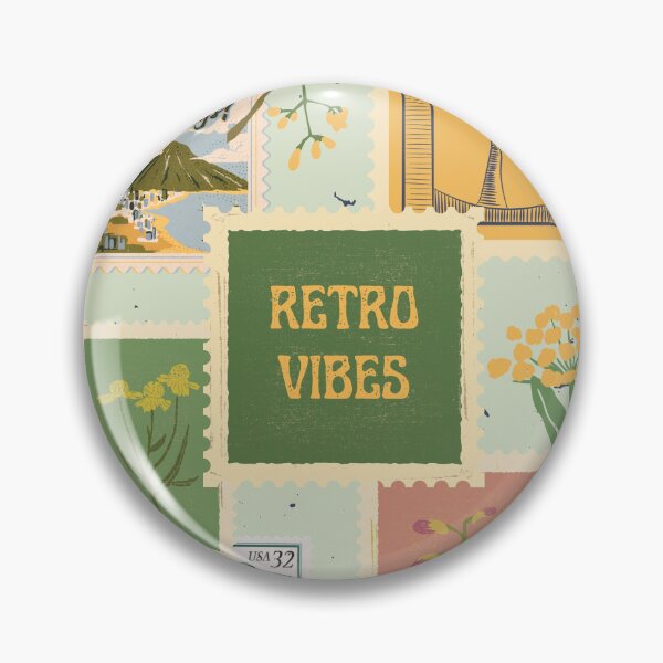 Item preview, Retro vintage style postal stamps- retro vibes designed and sold by Tanuja  Sharma.