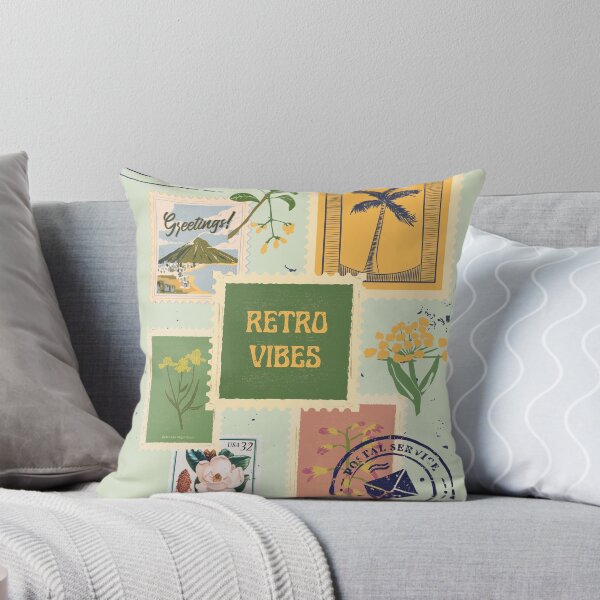 Item preview, Retro vintage style postal stamps- retro vibes designed and sold by Tanuja  Sharma.