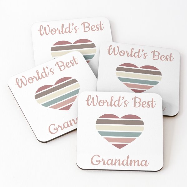 Item preview, World’s Best Grandma Heart designed and sold by thepixelgarden.