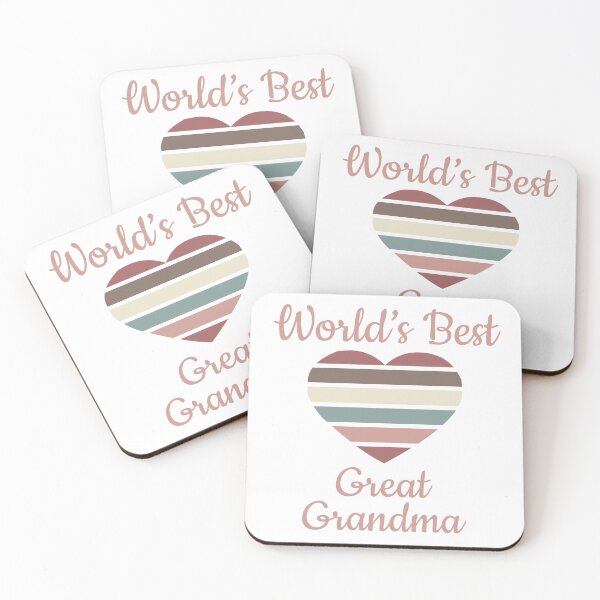 Item preview, World’s Best Great Grandma Heart designed and sold by thepixelgarden.