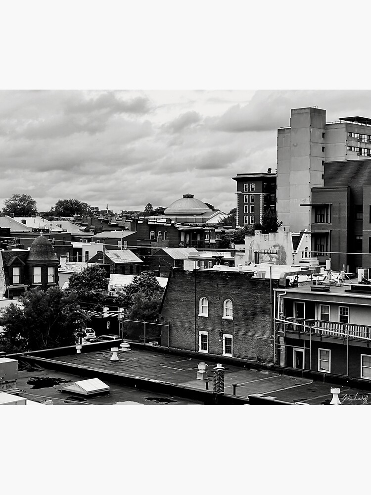 "Richmond Rooftops black and white" Sticker for Sale by Deathbyart