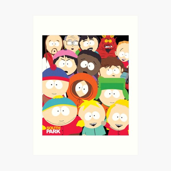 South Park characters smile Poster by Gnesis98