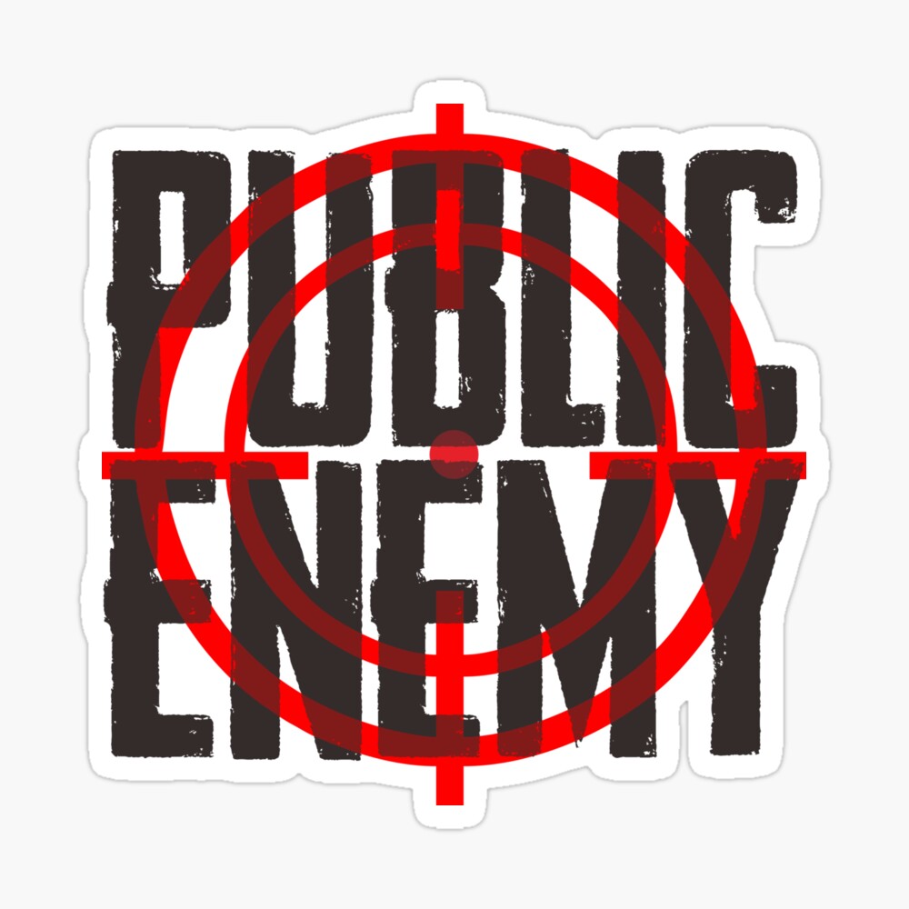 Public Enemy Target Logo Pattern Black MLB Jersey