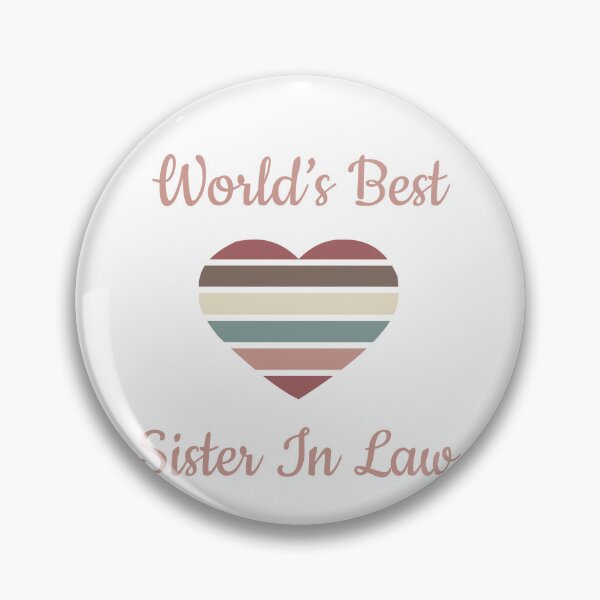 Item preview, World’s Best Sister In Law Heart designed and sold by thepixelgarden.