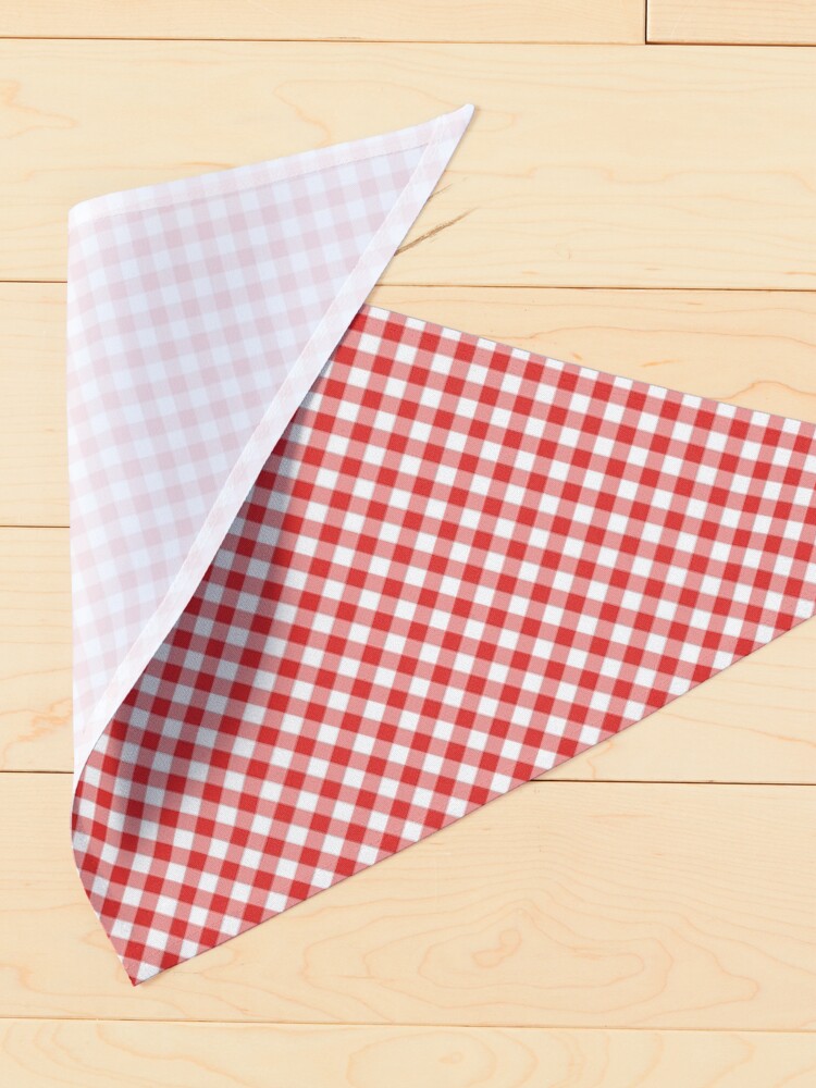 Alternate view of Red Gingham Check Pet Bandana