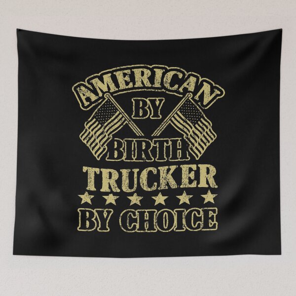 Item preview, American By Birth Trucker By Choice designed and sold by ktmaem.