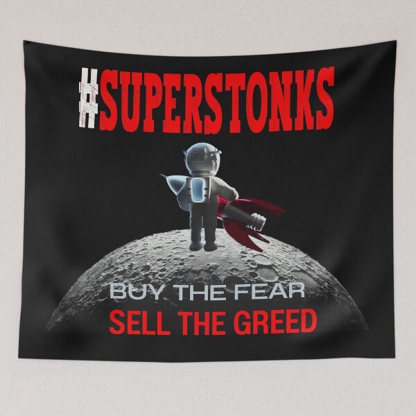 Item preview, Superstonks - Made it to the moon now what? designed and sold by BearMrktGenius.
