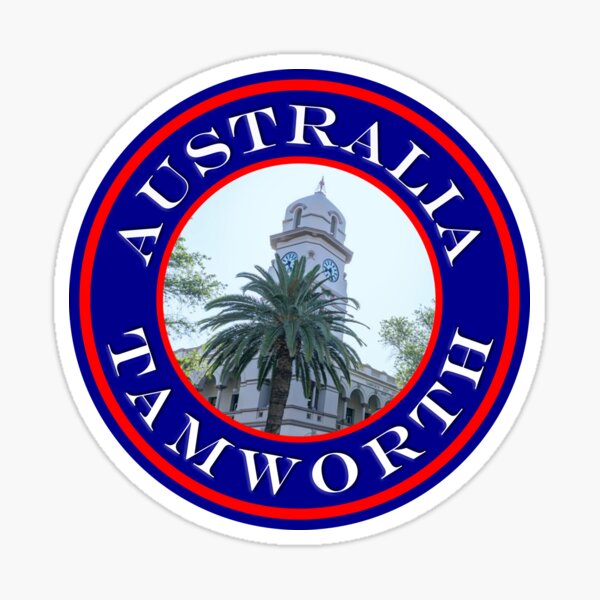 Item preview, Australia Tamworth Clock Tower - Passport Stamps Collection designed and sold by Hermit's Journey.