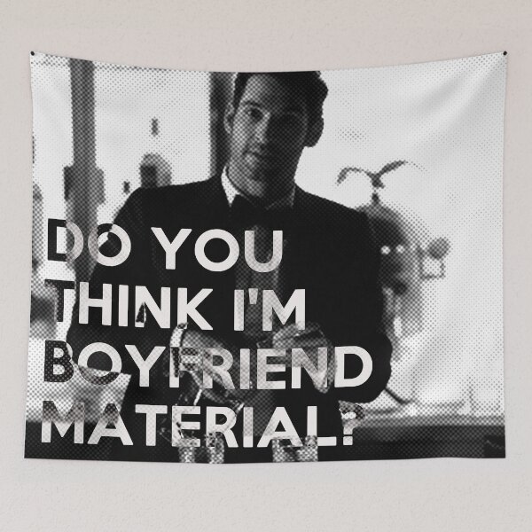 Item preview, Lucifer quote - boyfriend material designed and sold by EnjoyRiot.