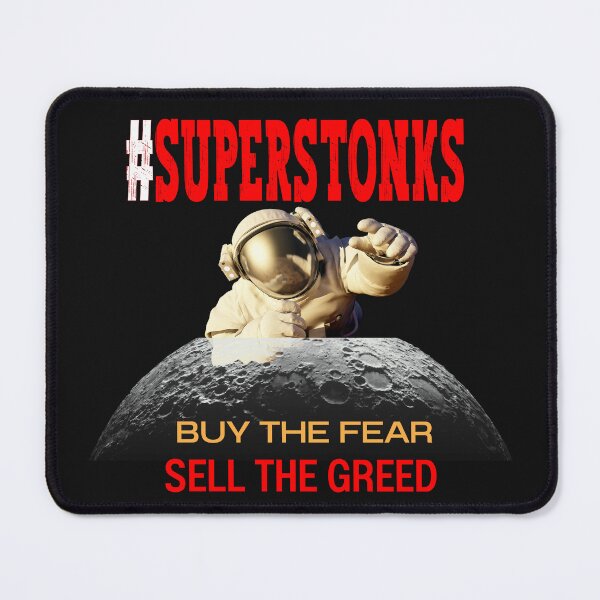 Item preview, Superstonks - Golden Astronaut on the moon  designed and sold by BearMrktGenius.