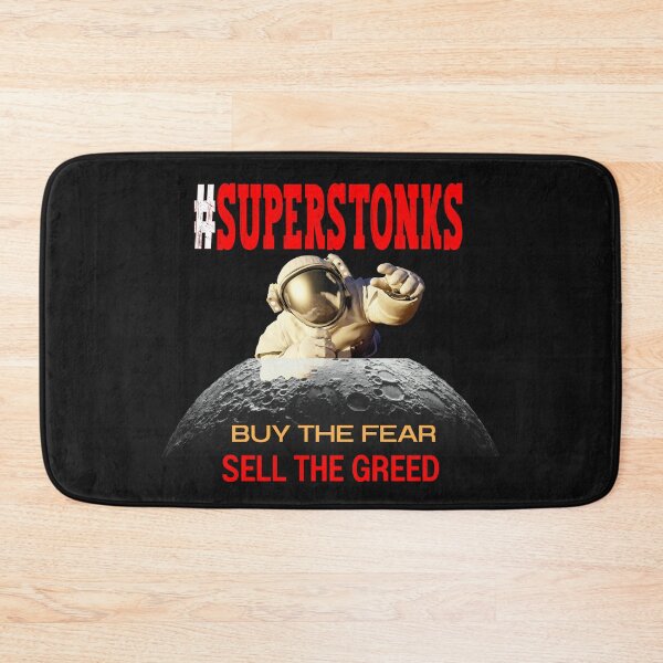 Item preview, Superstonks - Golden Astronaut on the moon  designed and sold by BearMrktGenius.