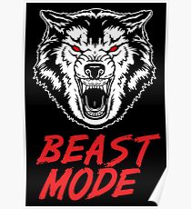 Tiermodus Fitness Fitness Wolf Poster