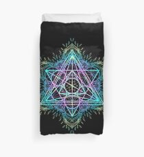 Flower of Life in Mandala Duvet Cover