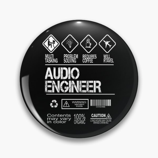 Item preview, Audio Engineer Funny designed and sold by ktmaem.