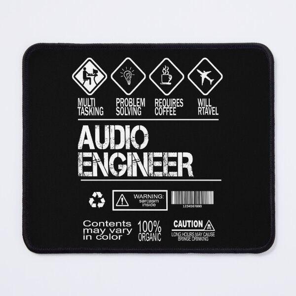 Item preview, Audio Engineer Funny designed and sold by ktmaem.