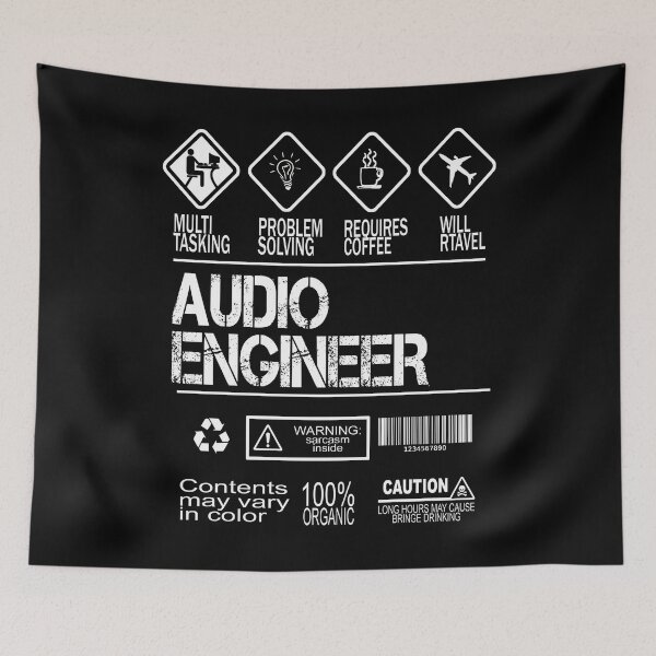 Item preview, Audio Engineer Funny designed and sold by ktmaem.