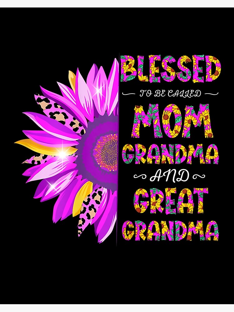 Womens Blessed To Be Called Mom And Gramma T Shirt Funny Gramma Gif Womens Blessed To Be Called Mom And Gramma T Shirt Funny Gramma Gif
