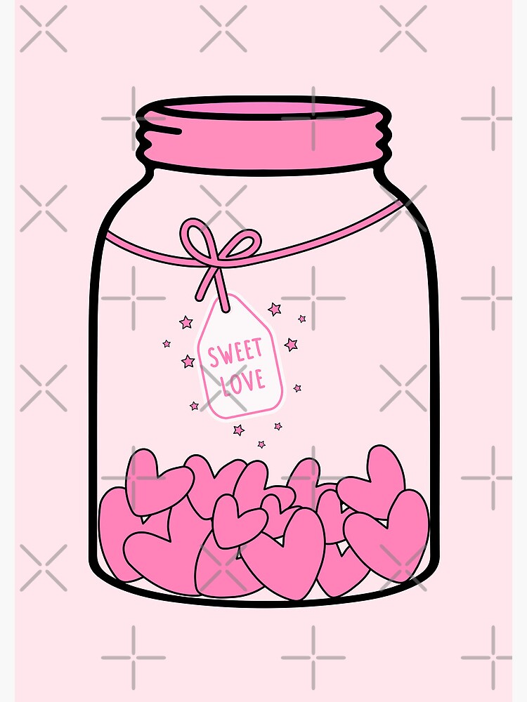 Heart Bomb Mason Jar Mug Gifts for Her Instagram Aesthetic Cute Kawaii  Girly 