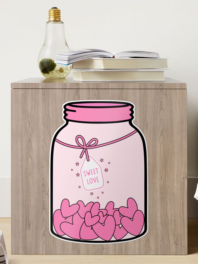 Heart Bomb Mason Jar Mug Gifts for Her Instagram Aesthetic Cute