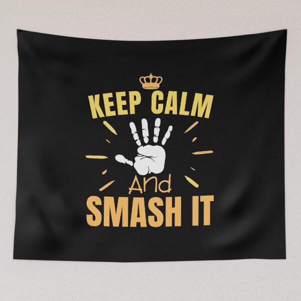 Item preview, funny volleyball man - keep calm and smash it designed and sold by RomualdGR.