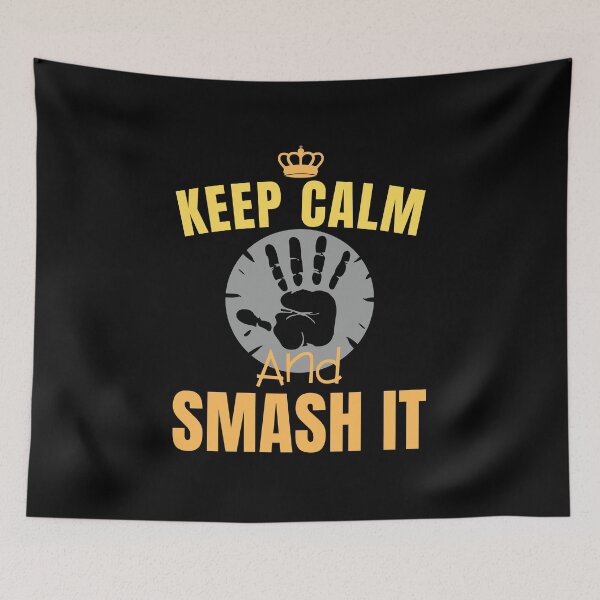 Item preview, funny volleyball man - keep calm and smash it designed and sold by RomualdGR.