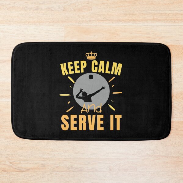 Item preview, funny volleyball man - keep calm and serve it designed and sold by RomualdGR.