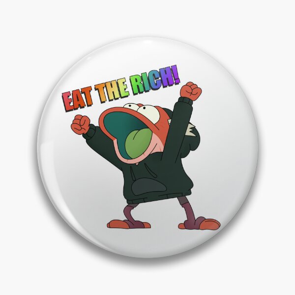 Item preview, Amphibia Hop Pop "EAT THE RICH!" designed and sold by emboobalut.