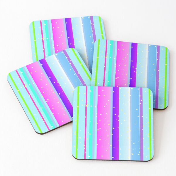 Item preview, Blue and violet vertical striped  | christmas color palette designed and sold by lausn.