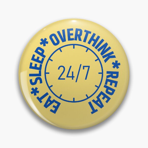 Item preview, Eat Sleep Overthink Repeat designed and sold by RedTomasB.