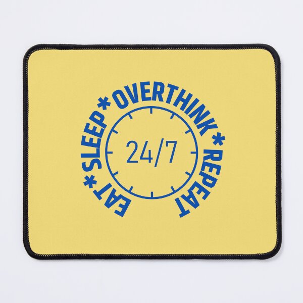 Item preview, Eat Sleep Overthink Repeat designed and sold by RedTomasB.