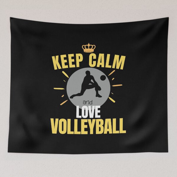 Item preview, funny volleyball man - keep calm and love volleyball designed and sold by RomualdGR.