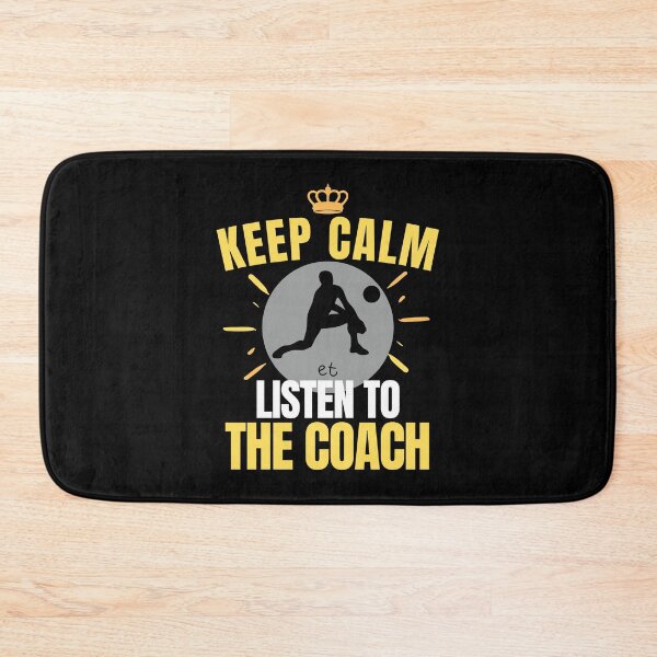 Item preview, funny volleyball man - keep calm and listen to the coach designed and sold by RomualdGR.