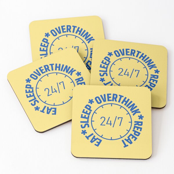 Item preview, Eat Sleep Overthink Repeat designed and sold by RedTomasB.