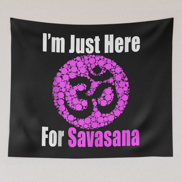 Item preview, Yoga Day I'm Just Here For Savasana Yogini sukhasana Namaste Tank Top designed and sold by luciaaljudith.