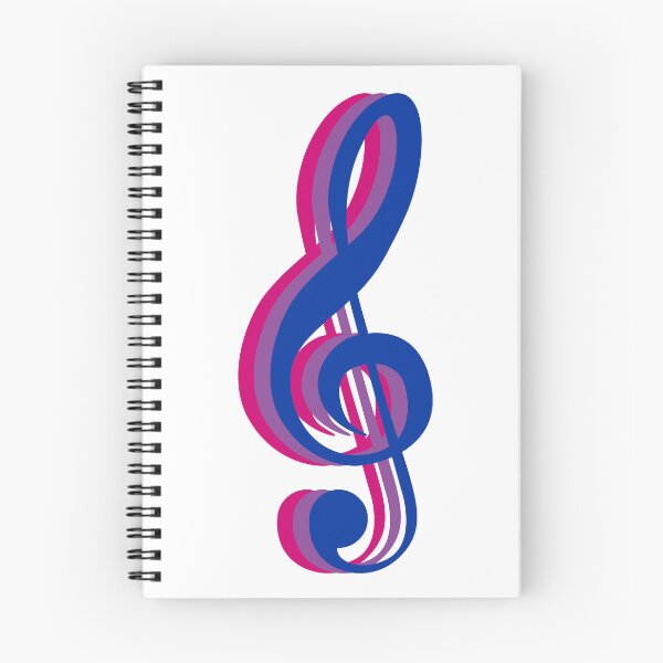 Aperçu de l'œuvre Treble Clef Bi Flag Layers créée et vendue par Musicianst0re.