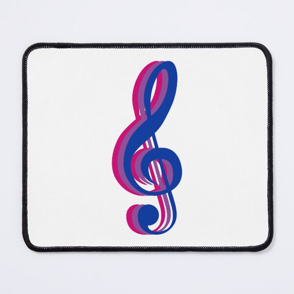 Item preview, Treble Clef Bi Flag Layers designed and sold by Musicianst0re.