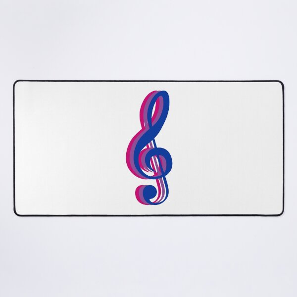Item preview, Treble Clef Bi Flag Layers designed and sold by Musicianst0re.