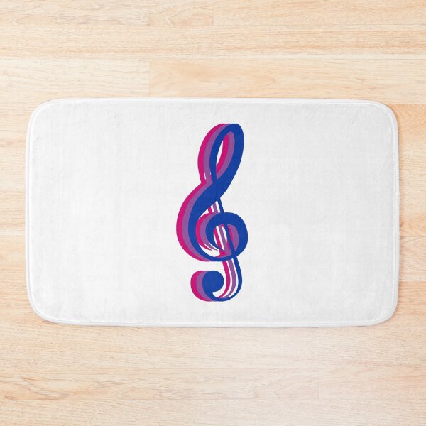 Item preview, Treble Clef Bi Flag Layers designed and sold by Musicianst0re.