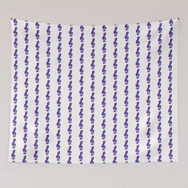 Item preview, Treble Clef Bi Flag Layers designed and sold by Musicianst0re.