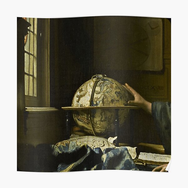 "Vermeer - The Astronomer - 1" Poster for Sale by ArtZoomIn | Redbubble