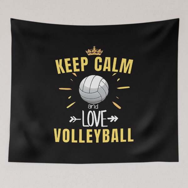 Item preview, funny volleyball man - keep calm and love volleyball designed and sold by RomualdGR.