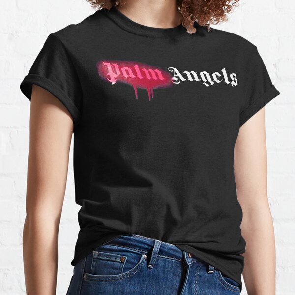 Palm Angels London Heart Spray T-shirt in Black