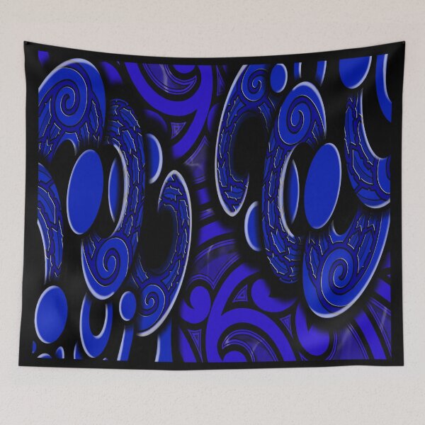 Item preview, TNT - Manaia with puhoro - BLUE designed and sold by TNT-STYLEZ.