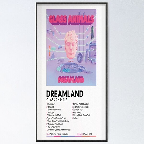 Item preview, Minimalist Album Dreamlands Music Aesthetic Poster designed and sold by maneisy.
