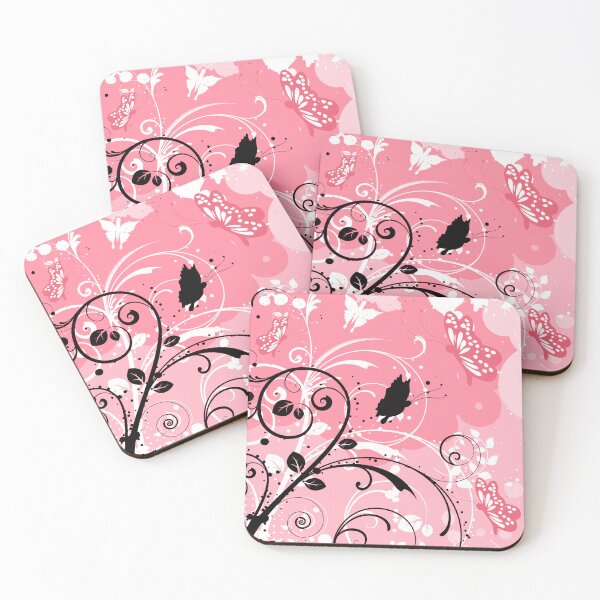 Item preview, Floral Art Salmon white Butterfly  designed and sold by Tshirtstory.